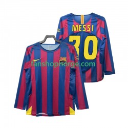 Billige Fotballdrakter FC Barcelona Lionel Messi 30 Champions League 2005 Retro Herre Hjemmedrakt 2006 Langermet