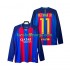 Billige Fotballdrakter FC Barcelona Neymar JR 11 2016 2017 Retro Herre Hjemmedrakt Langermet