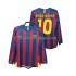 Billige Fotballdrakter FC Barcelona RONALDINHO 10 2005 Retro Herre Hjemmedrakt 2006 Langermet