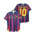 Billige Fotballdrakter FC Barcelona RONALDINHO 10 2005 Retro Herre Hjemmedrakt 2006 Kortermet