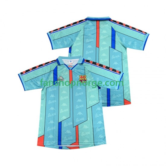 Billige Fotballdrakter FC Barcelona 1996 1997 Retro Herre Bortedrakt Kortermet