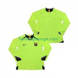 Billige Fotballdrakter FC Barcelona 2005 Retro Herre Bortedrakt 2006 Langermet