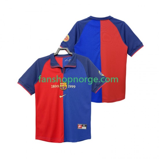Billige Fotballdrakter FC Barcelona 1990 2000 Retro Herre Hjemmedrakt Kortermet