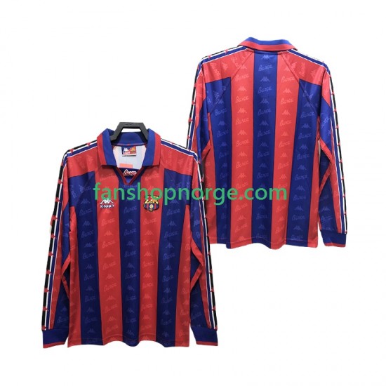Billige Fotballdrakter FC Barcelona 1996 1997 Retro Herre Hjemmedrakt Langermet