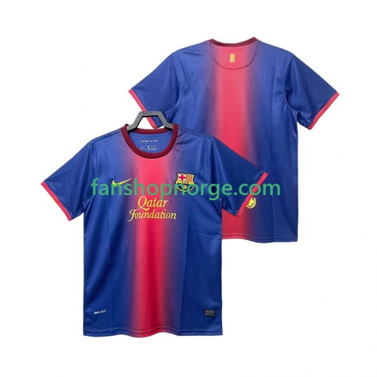Billige Fotballdrakter FC Barcelona 2012 2013 Retro Herre Hjemmedrakt Kortermet