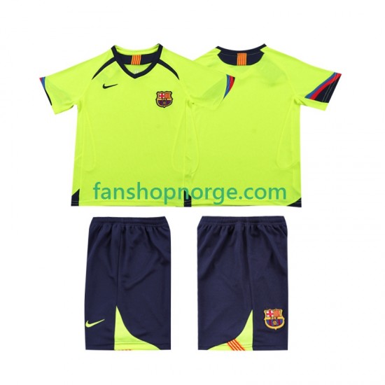 Billige Fotballdrakter FC Barcelona 2005 Retro Barn Bortedrakt 2006 Kortermet