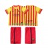 Billige Fotballdrakter FC Barcelona 2013 2014 Retro Barn Bortedrakt Kortermet