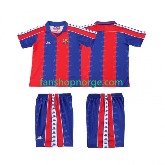 Billige Fotballdrakter FC Barcelona 1992 1995 Retro Barn Hjemmedrakt Kortermet