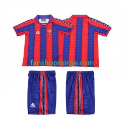 Billige Fotballdrakter FC Barcelona 1996 1997 Retro Barn Hjemmedrakt Kortermet