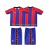Billige Fotballdrakter FC Barcelona 1997 Retro Barn Hjemmedrakt 1998 Kortermet
