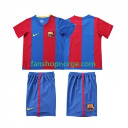 Billige Fotballdrakter FC Barcelona 2007 Retro Barn Hjemmedrakt 2006 Kortermet