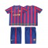 Billige Fotballdrakter FC Barcelona 2009 Retro Barn Hjemmedrakt 2010 Kortermet