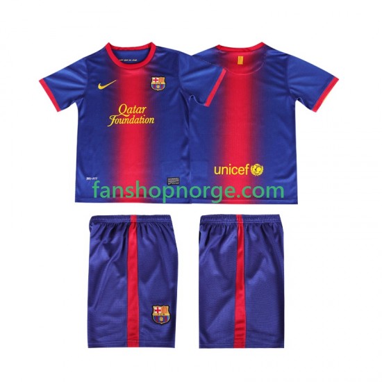 Billige Fotballdrakter FC Barcelona 2012 2013 Retro Barn Hjemmedrakt Kortermet