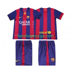 Billige Fotballdrakter FC Barcelona 2014 2015 Retro Barn Hjemmedrakt Kortermet