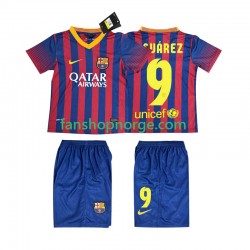 Billige Fotballdrakter FC Barcelona SUARZE 9 2013 2014 Retro Barn Hjemmedrakt Kortermet