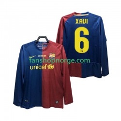 Billige Fotballdrakter FC Barcelona XAVI 6 Champions League 2009 Retro Herre Hjemmedrakt 2008 Langermet