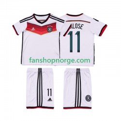 Billige Fotballdrakter Tyskland KLOSE 11 2014 Retro Barn Hjemmedrakt Kortermet