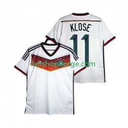 Billige Fotballdrakter Tyskland Klose 11 2014 Retro Herre Hjemmedrakt Kortermet