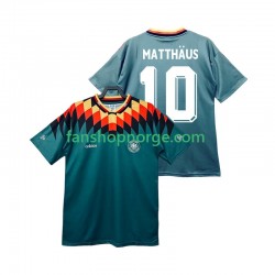 Billige Fotballdrakter Tyskland MATTHAUS 10 Retro Herre Bortedrakt 1994 Kortermet