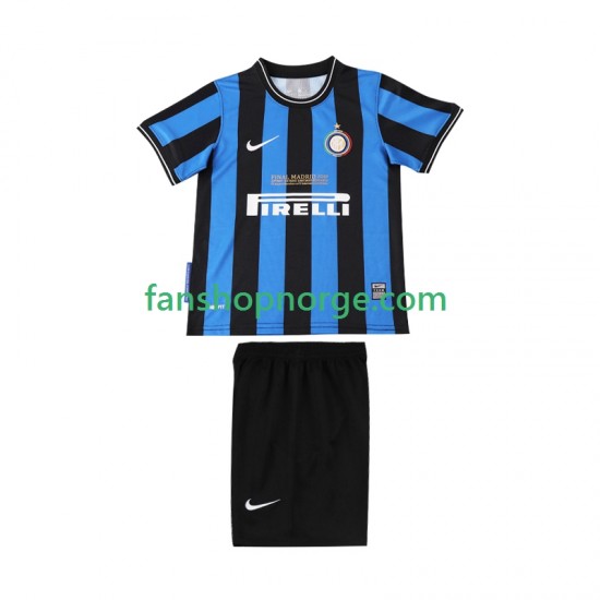 Billige Fotballdrakter Inter Milan 2009 Retro Barn Hjemmedrakt 2010 Kortermet