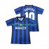 Billige Fotballdrakter Inter Milan Ronaldo 10 1997 Retro Herre Hjemmedrakt 1998 Kortermet