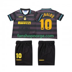 Billige Fotballdrakter Inter Milan Ronaldo 10 1997 Retro Barn Tredjedrakt 1998 Kortermet