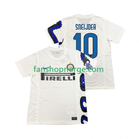 Billige Fotballdrakter Inter Milan SNEIJDER 10 Retro Herre Bortedrakt 2011 2010 Kortermet