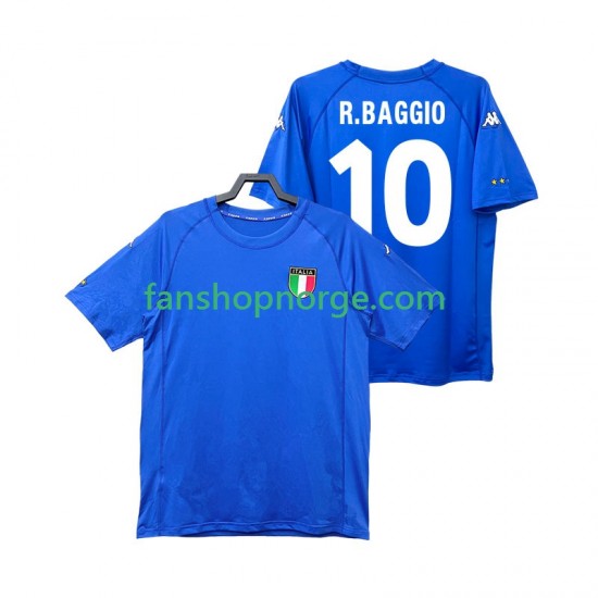 Billige Fotballdrakter Italia Roberto Baggio 10 2000 Retro Herre Hjemmedrakt Kortermet