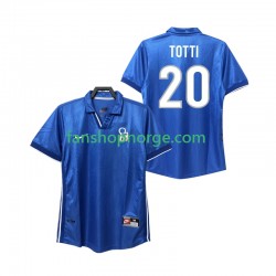 Billige Fotballdrakter Italia Totti 20 Retro Herre Hjemmedrakt 1998 Kortermet