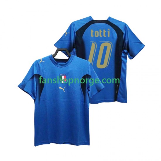 Billige Fotballdrakter Italia Totti 20 Retro Herre Hjemmedrakt 2006 Kortermet