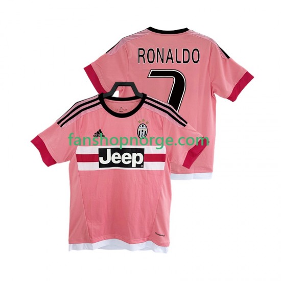 Billige Fotballdrakter Juventus Cristiano Ronaldo 7 2016 2017 Retro Herre Bortedrakt Kortermet