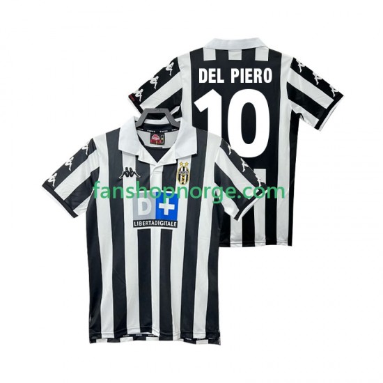 Billige Fotballdrakter Juventus DEL PIERO 10 2000 Retro Herre Hjemmedrakt 1999 Kortermet