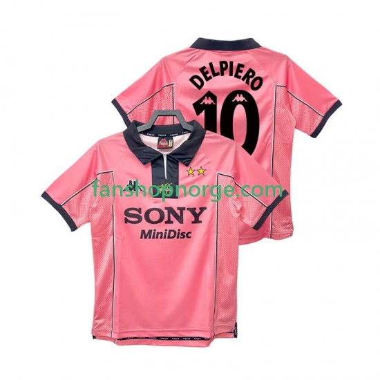 Billige Fotballdrakter Juventus DEL PIER0 10 1997 Retro Herre Bortedrakt 1998 Kortermet