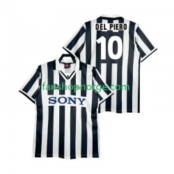 Billige Fotballdrakter Juventus DEL PIERO 10 1995 1996 Retro Herre Hjemmedrakt Kortermet