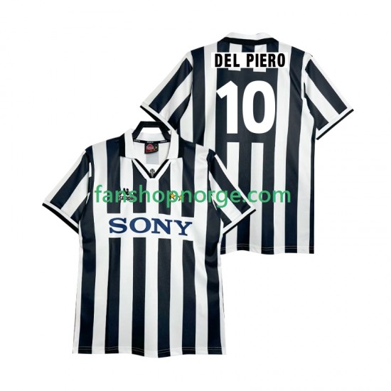 Billige Fotballdrakter Juventus DEL PIERO 10 1995 1996 Retro Herre Hjemmedrakt Kortermet