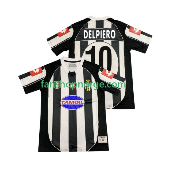 Billige Fotballdrakter Juventus DEL PIERO 10 2003 Retro Herre Hjemmedrakt 2002 Kortermet