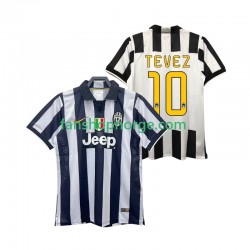 Billige Fotballdrakter Juventus TEVEZ 10 2014 2015 Retro Herre Hjemmedrakt Kortermet
