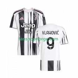 Billige Fotballdrakter Juventus Vlahovic 9 Herre Hjemmedrakt 2025-2026 Kortermet