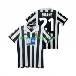 Billige Fotballdrakter Juventus ZIDANE 21 2000 Retro Herre Hjemmedrakt 1999 Kortermet