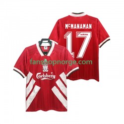 Billige Fotballdrakter Liverpool MCMANAMAN 17 1993 1995 Retro Herre Hjemmedrakt Kortermet