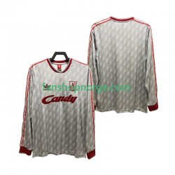 Billige Fotballdrakter Liverpool 1989 1991 Retro Herre Bortedrakt Langermet
