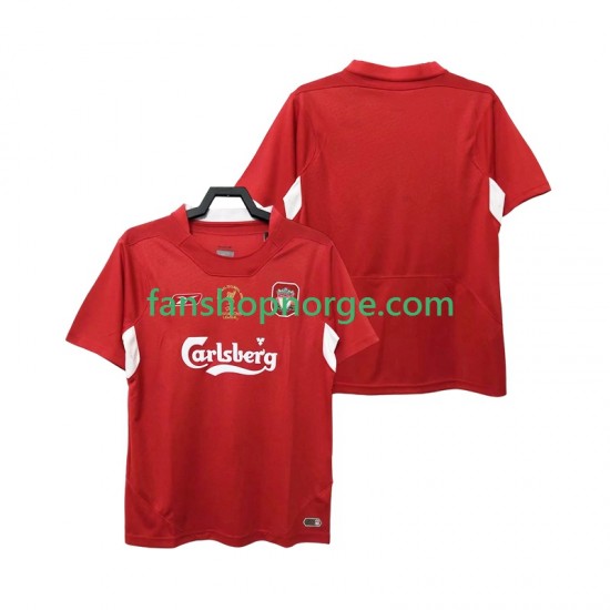 Billige Fotballdrakter Liverpool 2005 Retro Herre Hjemmedrakt 2004 Kortermet