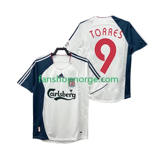 Billige Fotballdrakter Liverpool Torres 9 Retro Herre Bortedrakt 2008 2006 Kortermet