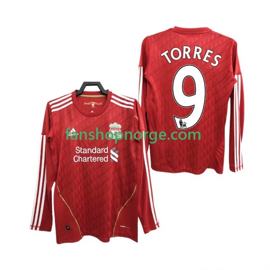 Billige Fotballdrakter Liverpool Torres 9 2012 Retro Herre Hjemmedrakt 2010 Langermet