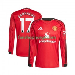 Billige Fotballdrakter Manchester United Alejandro Garnacho 17 Herre Hjemmedrakt 2025-2026 Langermet