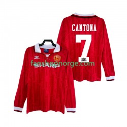 Billige Fotballdrakter Manchester United CANTONA 7 1992 Retro Herre Hjemmedrakt 1994 Langermet