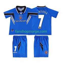 Billige Fotballdrakter Manchester United CONTONA 7 1996 Retro Barn Tredjedrakt 1998 Kortermet