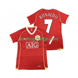 Billige Fotballdrakter Manchester United Cristiano Ronaldo 7 2007 Retro Herre Hjemmedrakt 2006 Kortermet