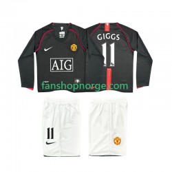 Billige Fotballdrakter Manchester United GIGGS 11 2007 Retro Barn Bortedrakt 2008 Langermet