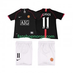 Billige Fotballdrakter Manchester United GIGGS 11 2007 Retro Barn Bortedrakt 2008 Kortermet